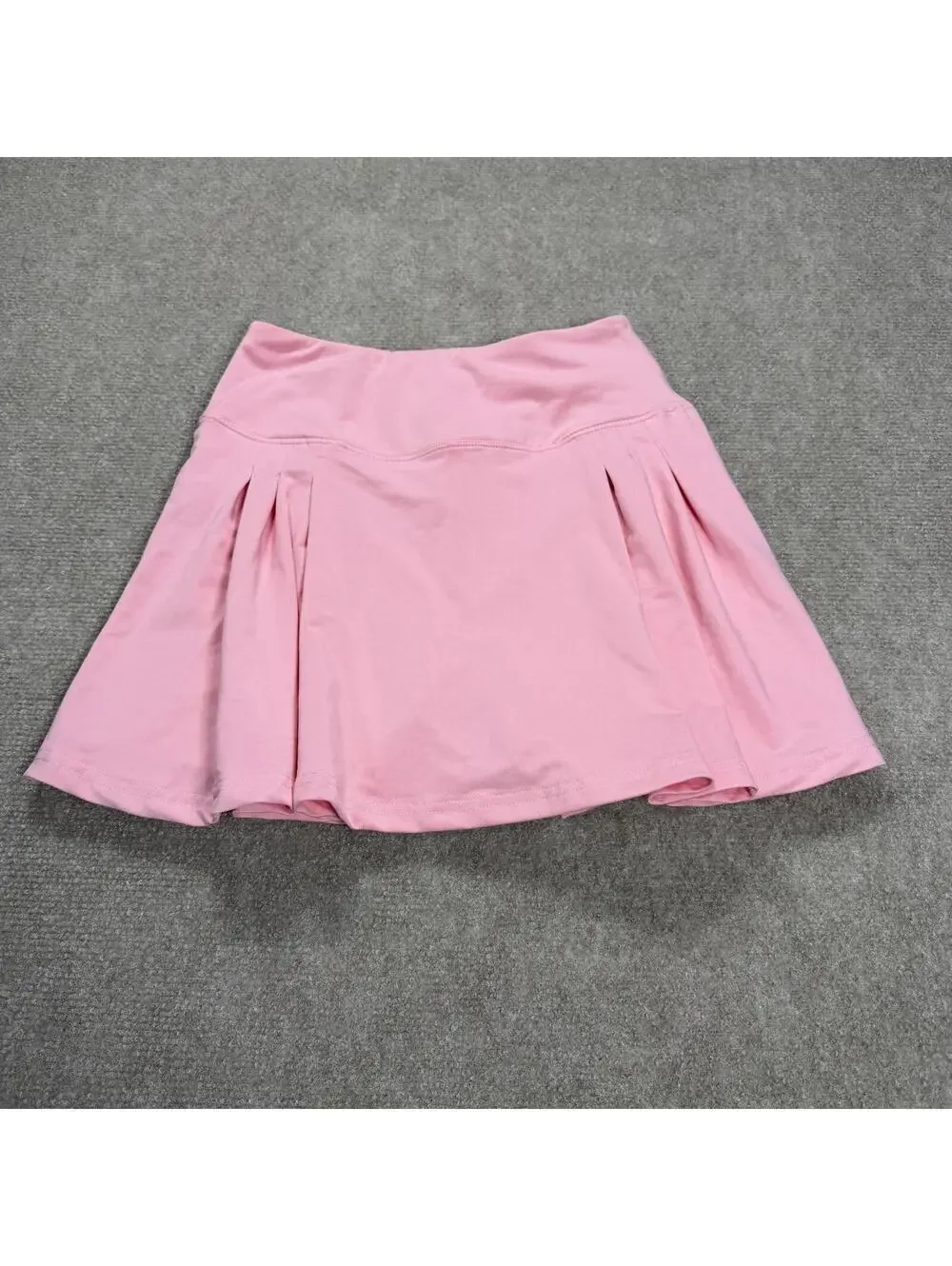 WE FIT Pleated Tennis Skort Womens XS Pink EUC Athletic Golf Skirt Zipper Pocket